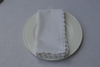 Napkins, Ashby 100% Cotton Crochet Edge Bright white 41x41cm 16x16