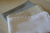 Napkins, Ashby 100% Cotton Crochet Edge Clay Grey 41x41cm 16x16