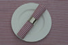 Napkins, Bordeaux Stripe 41x41cm Red / White pack of 4