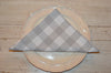Napkins, Country Check 41x41cm Dove Grey / White pack of 4
