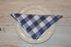 Napkins, Country Check 41x41cm Indigo Navy / White pack of 4