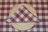 Napkins, Country Check 41x41cm Damson Plum / White pack of 4