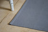 Floor Rug, 100% Cotton Flat Weave Charcoal Grey 2 Sizes