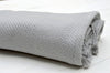 Throw, 100% Cotton Herringbone Weave 150x200cm Dove Grey