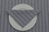 Napkins, Holmes Stripe 41x41cm Grey / Charcoal pack of 4