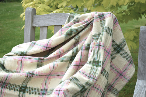 Throw, 100% Cotton Lulworth Check 135x152cm