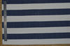 Floor Rug, 100% Cotton Lymington Stripe Flat Weave Indigo Navy/White 4 Sizes