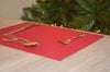 Placemats, Rib Style 33x45cm Christmas Red Pack of 2