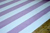 Floor Rug, 100% Cotton Salcombe Stripe Flat Weave Orchid Pink/White 2 Sizes